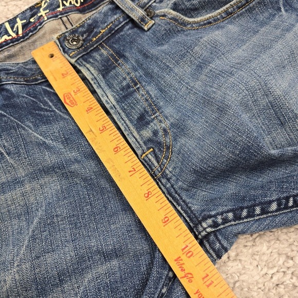 Cult of Individuality Jeans Mens 34x34 Blue Rebel Slim Medium Wash Button Fly - Picture 12 of 15